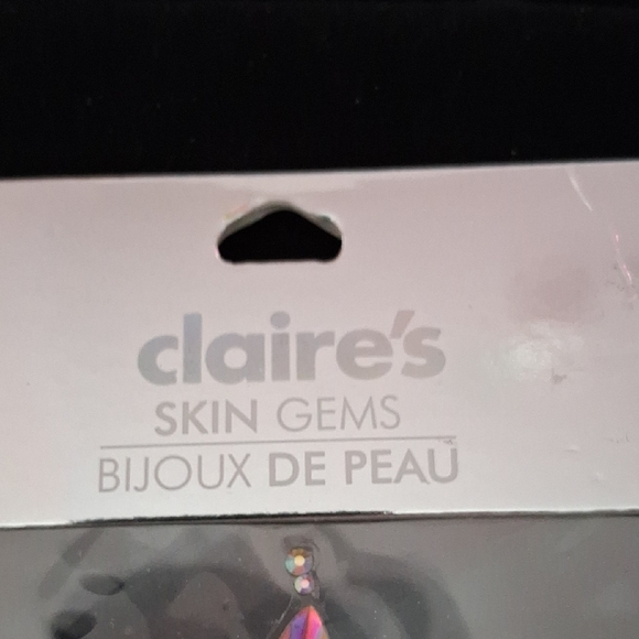 Claire's Iridescent Face Gems in Purple and Pink - Picture 2 of 5
